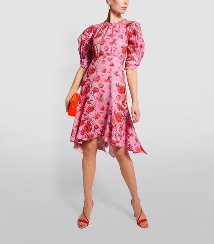 Peter Pilotto Floral Waffle Mini Dress